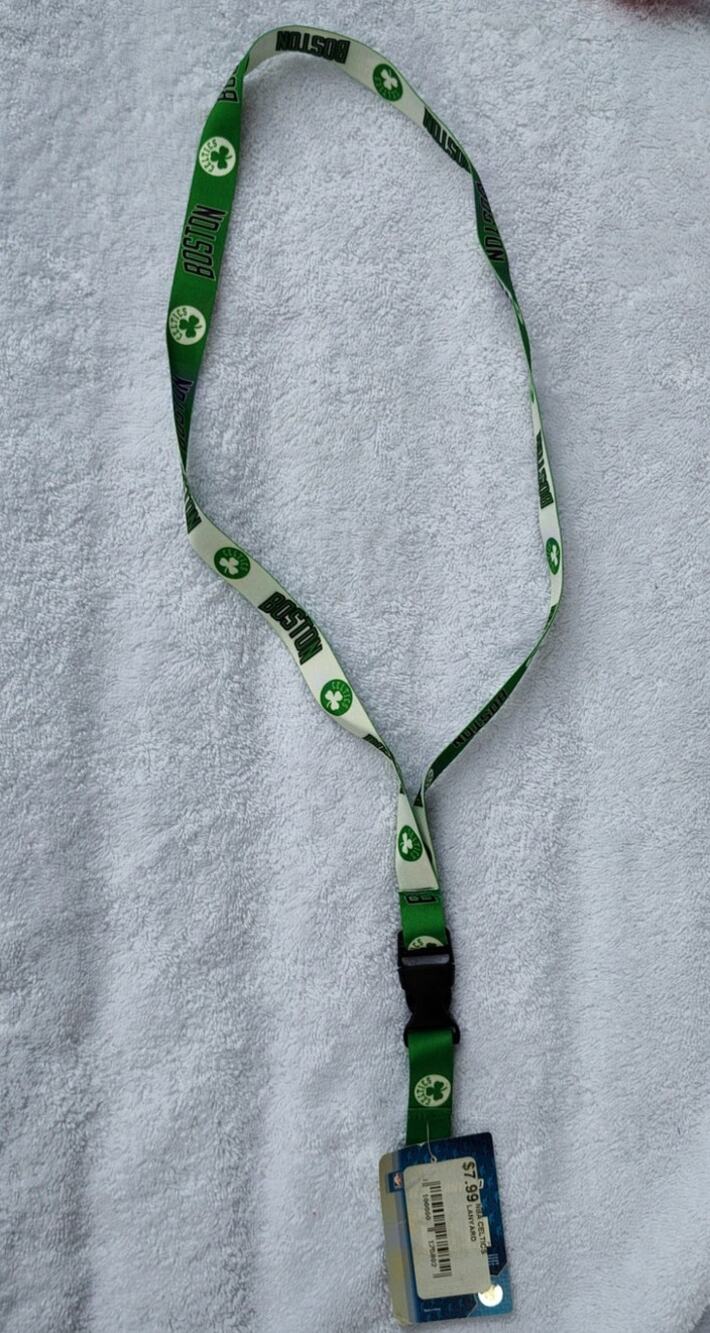 Boston Celtics NBA Lanyard WinCraft Breakaway Buckle Clip Green White